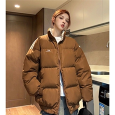 中性风冬装双面穿条纹织带棉服拼色棉衣休闲外套男G1101P138，男装棉衣，电商A339