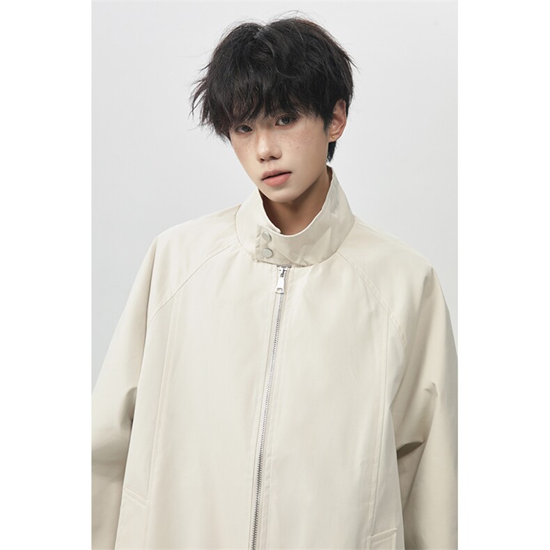 立领夹克男士春秋季宽松冲锋上衣飞行员外套25XJ55235特批40,男装夹克,电商A042