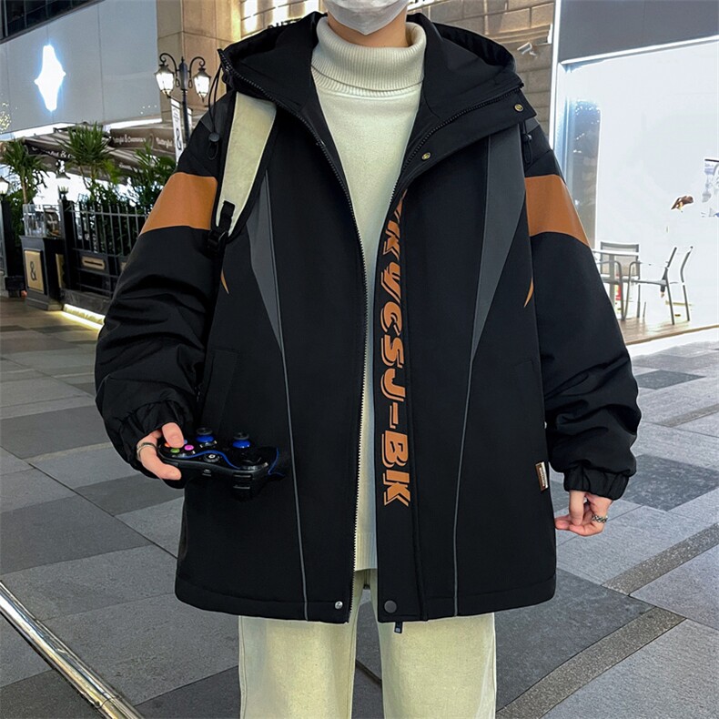 加绒加厚夹克男时尚潮流加厚棉衣男外套MY1685-P73,男装夹克,星座310B-3