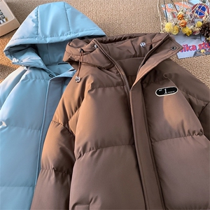 棉衣男冬季新款港风宽松加厚连帽羽绒棉学生棉服MF500-P69图片