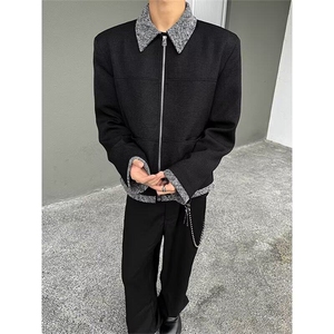 拉链美式街头翻领休闲夹克潮常规青少年男夹克网图jk6628-p78有货图片