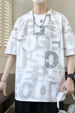7A抗菌夏季大码潮流时尚动漫印花男士短袖，男装T恤，星座1107-1
