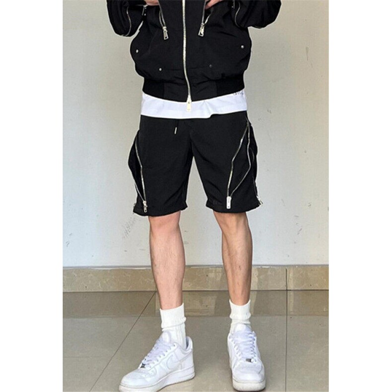 工装短裤男款夏季潮牌拉链机能裤子过膝冲锋休闲五分裤KS01,男装休闲裤,星座1116A（原606A-3）