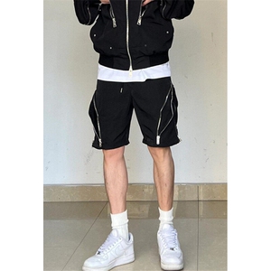 工装短裤男款夏季潮牌拉链机能裤子过膝冲锋休闲五分裤 KS01图片