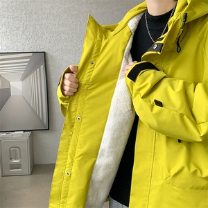 8XL-M特大码冲锋衣防水宽松工装风男夹克外套JK1306P90控118图片