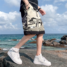 DD6455P28海景短裤男士夏季薄款冰丝速干中裤夏潮流运动篮球沙滩，男装休闲裤，星座510A-1
