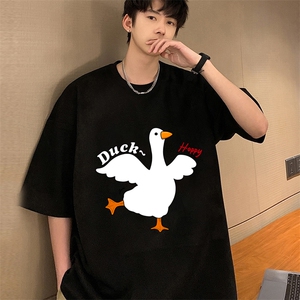 麂皮绒短袖t恤男大码半袖男 JD82273-P25图片