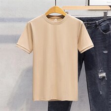 男春季潮韩版宽松百搭情侣冰丝短袖针织衫T542P25，男装针织衫/毛衣，星座1116-2