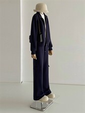 小个子穿搭套装女春季欧货高端纯色短款外套休闲运动长裤三件套潮，女装套装/套裙，江南