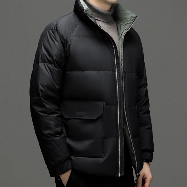 BZW2208钱塘2020-2百搭时尚休闲简约冬季厚款中年男士羽绒服P185,男装羽绒服,钱塘207-2