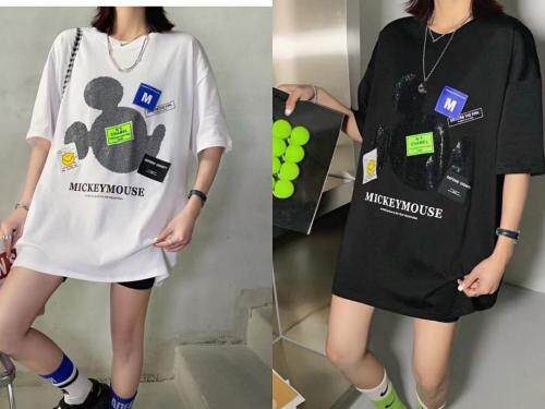 烫钻米奇短袖T，女装，雪儿伊秀