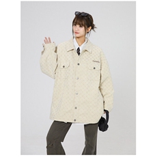 2026春季高品质中性美式印花高街港风日系灯芯绒男女外套W321-P95，女装短外套，电商A170