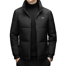 2025新款冬季短款85绒子白鸭绒羽绒服外套中年男装加厚羽绒服夹克，男装夹克，钱塘723