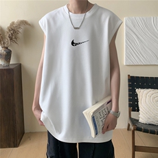 2025新款重磅高品质纯棉无袖坎肩背心nike小勾印花BX6170-特P18，男装背心/马甲，星座508（原C305）