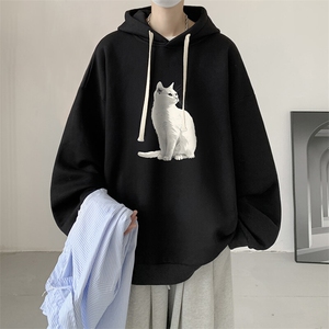 连帽卫衣男大码胖子帽衫大号运动服WY2407-P35图片
