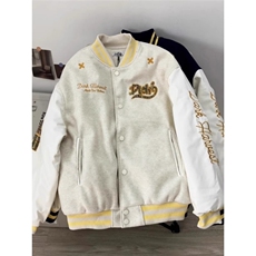 字母刺绣棒球服外套男女秋设计感宽松休闲百搭情侣上衣HH3990P68，女装短外套，星座1013-5