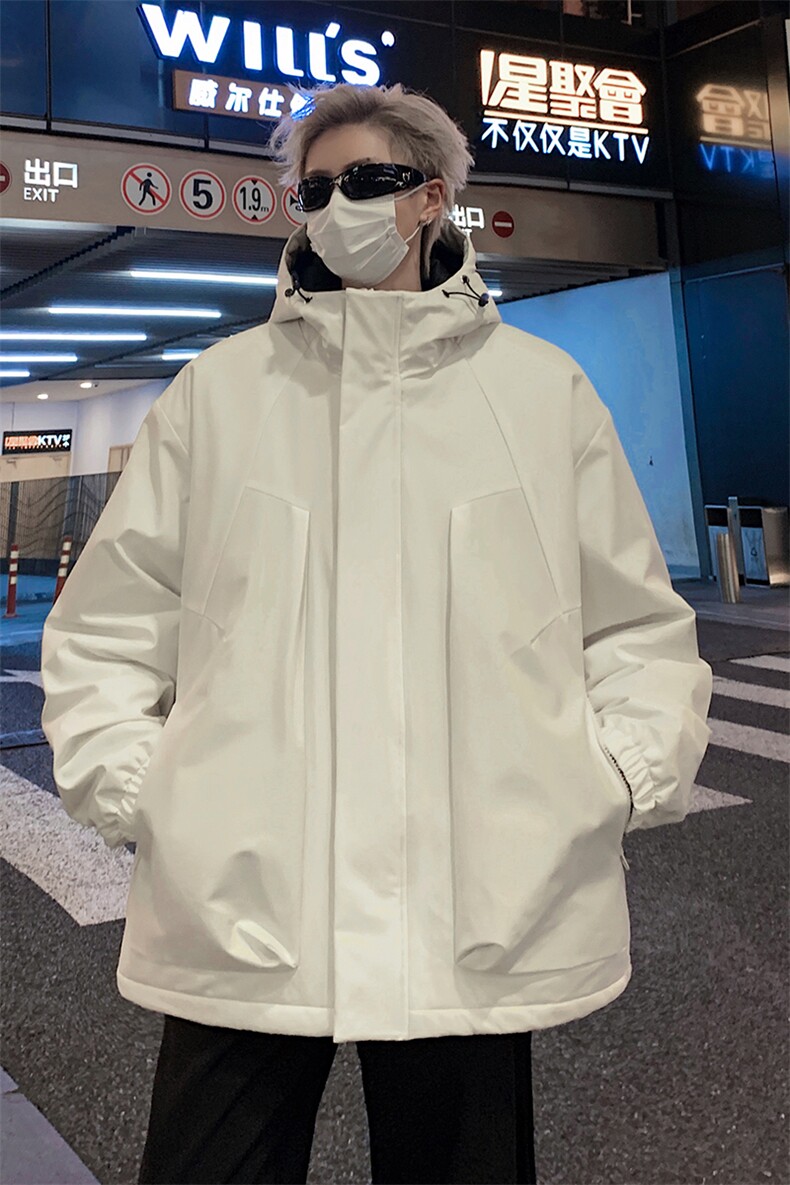 防水冲锋棉服D2250-TP110控价158冬季可儿开连帽外套保暖上衣,男装棉衣,电商A102-1