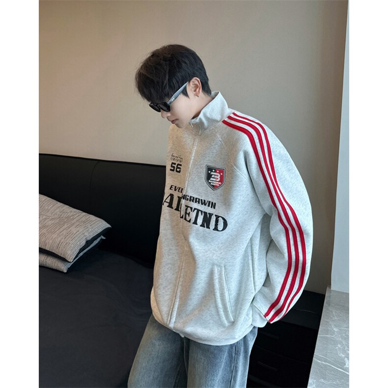 美式高街卫衣男士韩版潮流宽松百搭帅2024冬季ins外套WB349X-P47，女装短外套，星座412-2