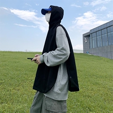 秋冬中性毛线马甲无袖背心休闲开衩情侣针织衫上衣外套H204/P50，男装背心/马甲，电商A221A