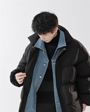抖音直播2023牛仔假两件棉衣棉服无影墙8218P118严控-158，男装棉衣，电商A030