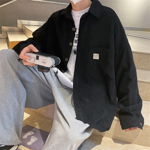 长袖衬衫外套男春秋季薄款2024新款衬衣港风休闲上衣服C73/P35图片