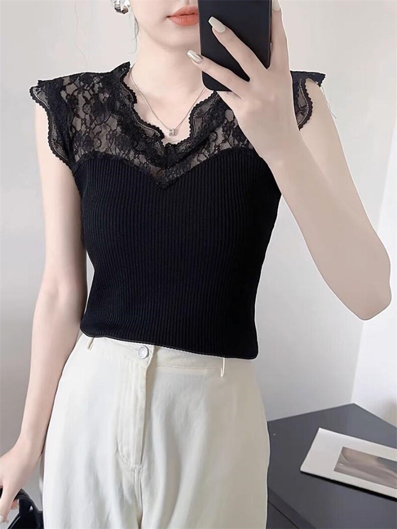 蕾丝背心，女装背心吊带，泰靡(2F)