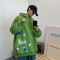 A040-WY2079-P40连帽卫衣男加肥加大码胖子棒球服外套，男装卫衣，电商A040