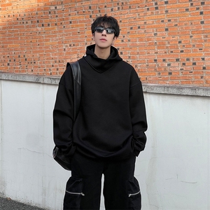 连帽卫衣外套男2025秋冬美式复古宽松百搭休闲套头上衣WB540-P39图片