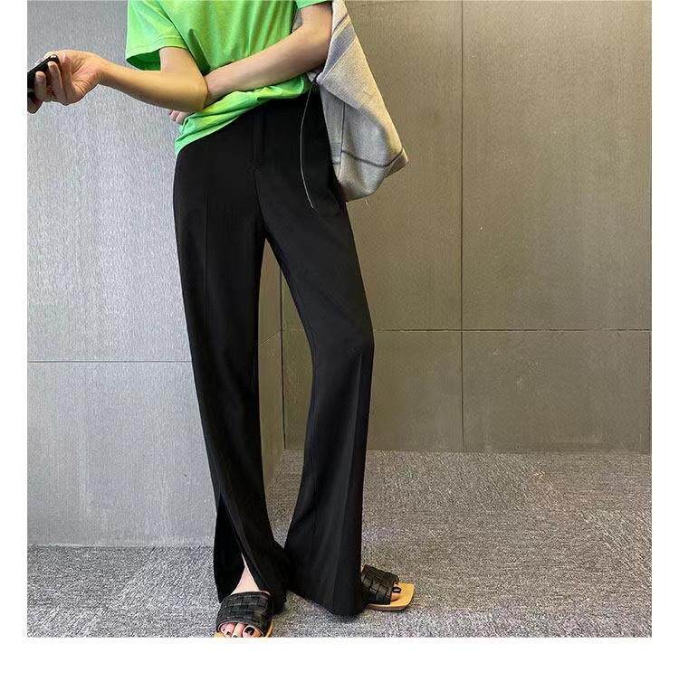 现货春季新款侧边开衩垂料西裤，其它，CHERRY·印