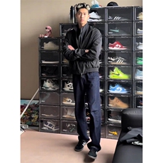 美式复古牛仔裤男cleanfit宽松百搭直筒阔腿休闲长裤WLV-P45，男装牛仔裤，星座1008