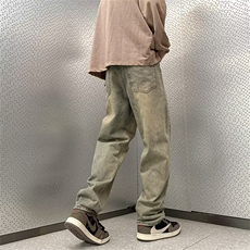 牛仔裤男秋季潮大码休闲裤子高街B8139P40，男装牛仔裤，星座1116-2