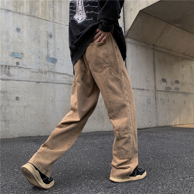 美式vibe风裤子ins高街牛仔裤男直筒裤X5571-桥洞图-P60-限78,男装牛仔裤,电商A061-1