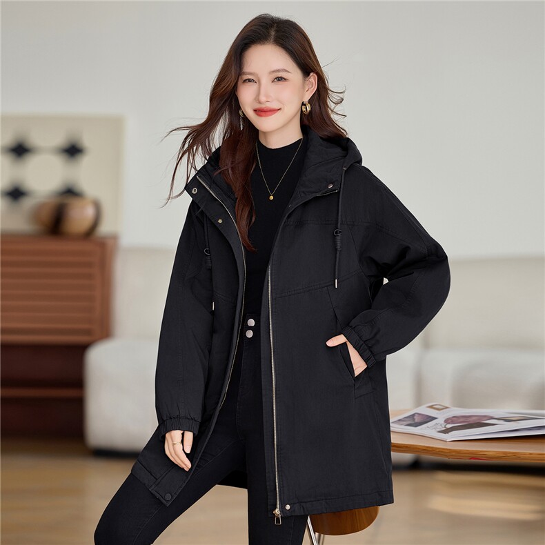 现货纯棉派克服女，女装派克服，韩派