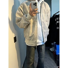 美式复古蓝做旧微喇牛仔裤男女2026新款显瘦显高百搭直筒裤，男装牛仔裤，四季星座505