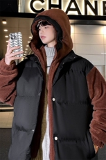 2023冬款学生羊羔绒棉服潮假两件棉衣外套男女8338-P130控价178，男装棉衣，电商A441-1
