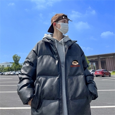 均可提供短视频高品质港风蜡笔小新PU皮加厚棉衣PM102-p110控148，男装棉衣，星座508（原C305）