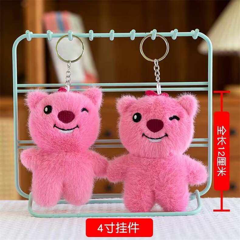 少女海狸可爱精品四寸毛绒挂件，杜建毛绒玩具