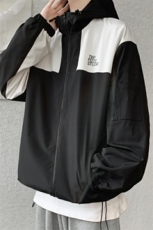 JK8188-P70拼色潮牌冲锋衣工装连帽登山服休闲夹克，男装夹克，星座703