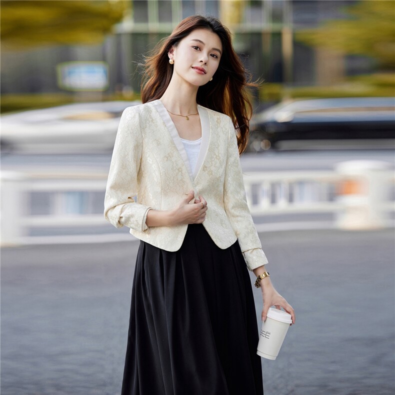 婵米儿2025秋季新款法式小西装小香风外套粗花呢显瘦上衣女,女装短外套,婵米儿