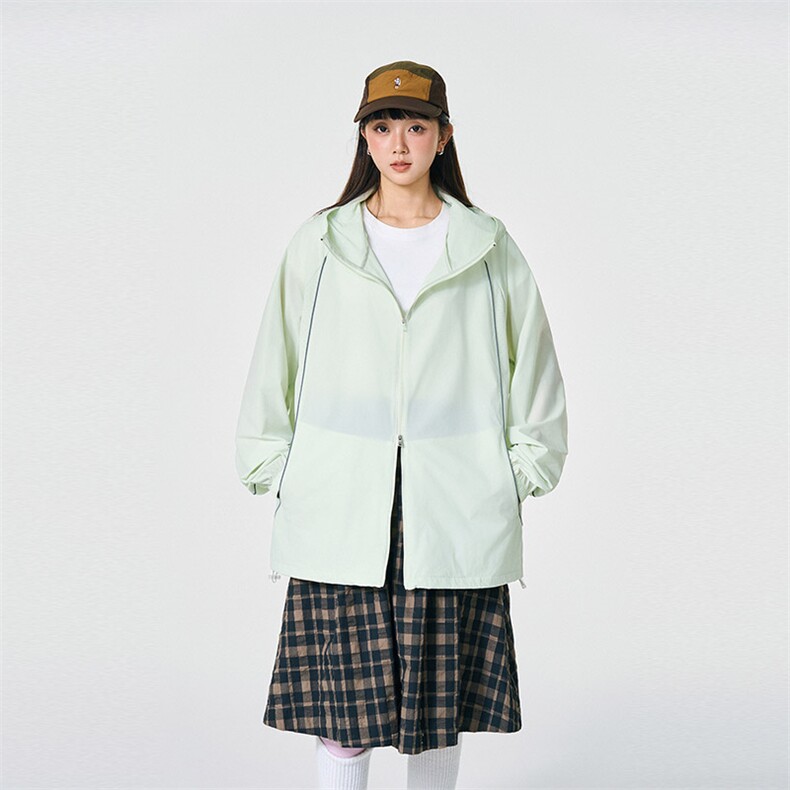 UPF50+有报告凉感轻薄透气宽松大码潮流防晒服DQC657-P48，男装防晒衣，电商B306