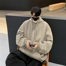 F52-P36日系复古百搭连帽卫衣男2024秋冬新款美式潮牌宽松上衣，男装卫衣，星座512-6