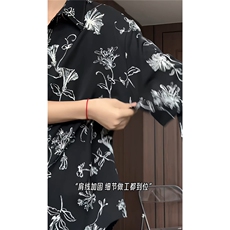 短袖衬衫男+短裤男潮流休闲套装男M-5XL大码TZ78720P50控98模特图，男装牛仔裤，星座226-1