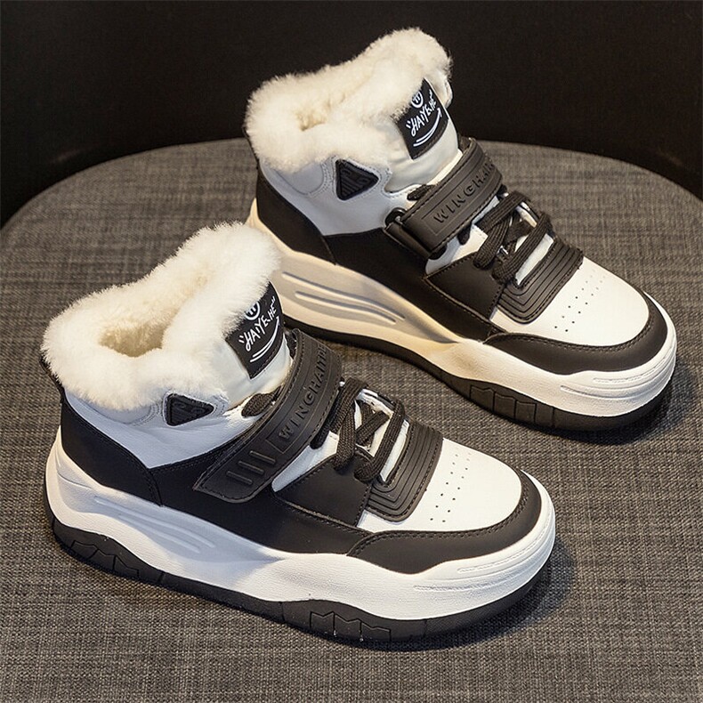X4630-175女棉鞋女保暖雪地棉冬季新款加绒休闲运动鞋潮，女鞋长靴，星座1407-3