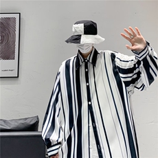 长袖衬衫男港风日系春季韩版潮流帅气衬衣GCS22P36，男装衬衫，星座1116-2