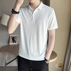 店主风~夏季冰丝面料短袖T恤POLO衫W7008/P45，男装T恤，电商B331