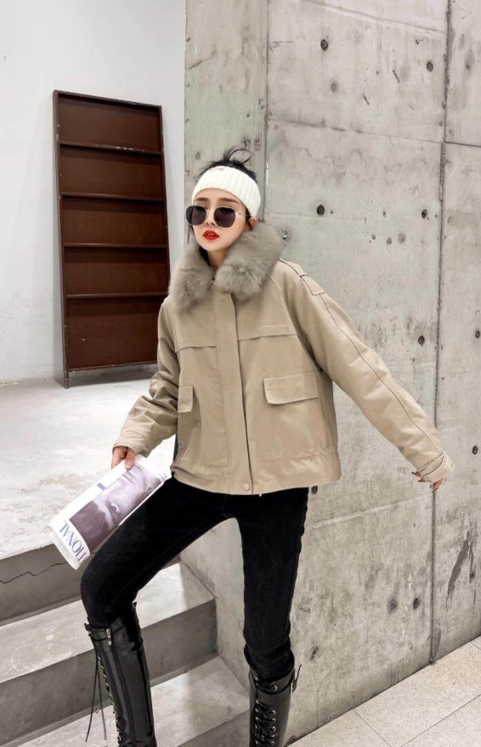 狐狸毛派克服，其它，贻思茗