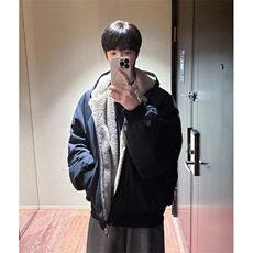 两面穿现货重磅短款座山雕棉衣男女双面穿毛毛绒棉服加厚外套，男装棉衣，电商A486-1
