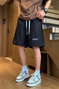 K152/P35夏季新款宽松休闲短裤男夏季五分裤潮大码男中裤子图片