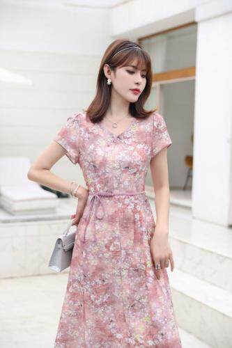 现货供应：天丝麻面料连衣裙M一3XL，女装连衣裙，拉思维加丝