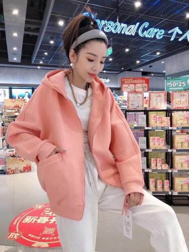 带帽彩色外套，女装，一杭
